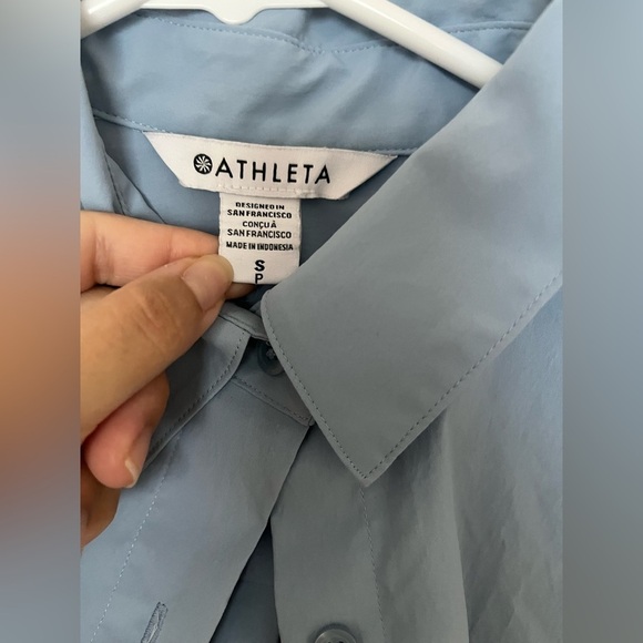 Athleta Performance Poplin Top - Picture 6 of 7
